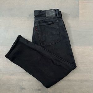 Levi’s Wedgie Straight Jeans in Midnight Black